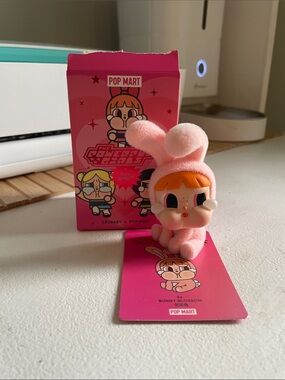 POP MART Crybaby Bunny Blossom Plush Pink Figure